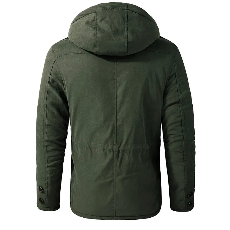 Sven - Fleece Jacket with Hood and Multiple Pockets