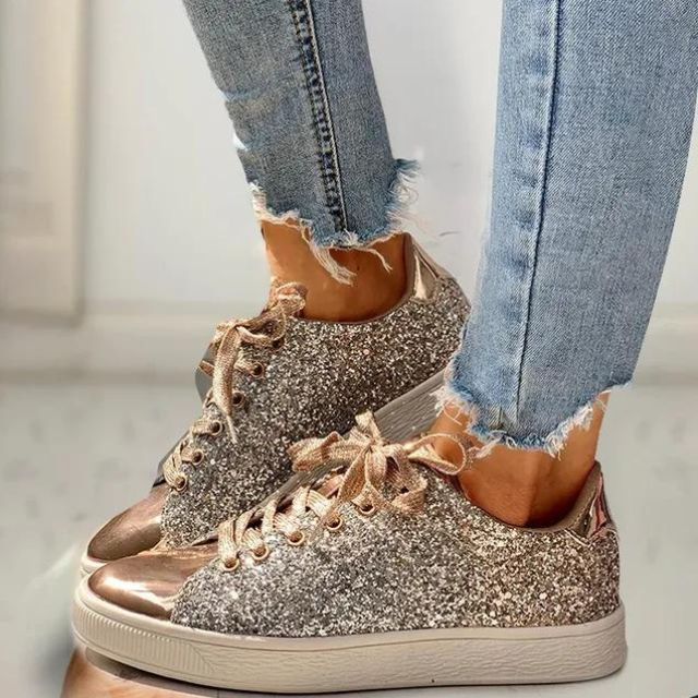 Nova Glittering Sneakers for Women with Padded Sole - Comfort and Style in One