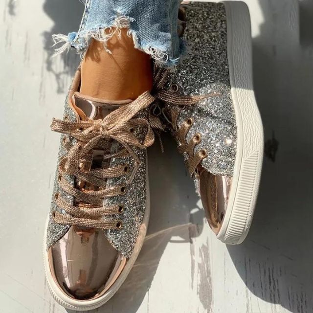 Nova Glittering Sneakers for Women with Padded Sole - Comfort and Style in One