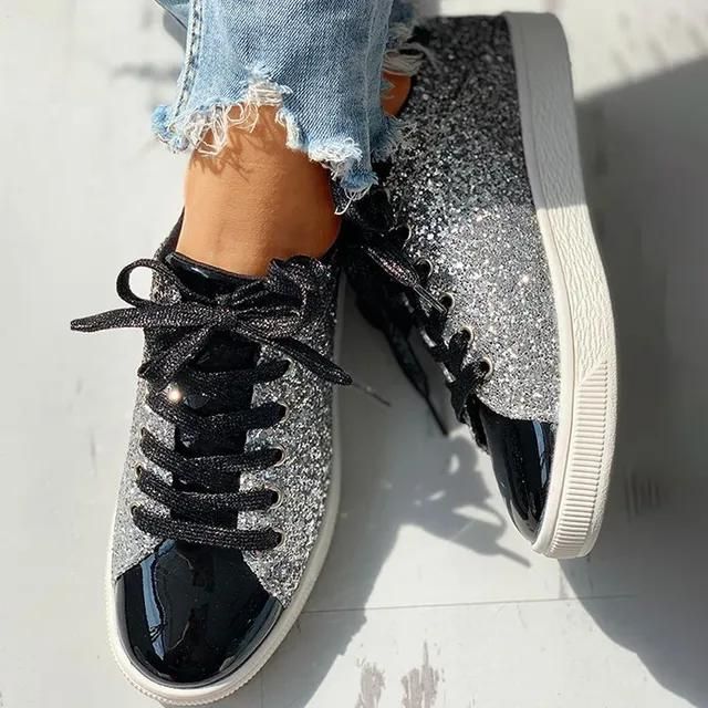 Nova Glittering Sneakers for Women with Padded Sole - Comfort and Style in One
