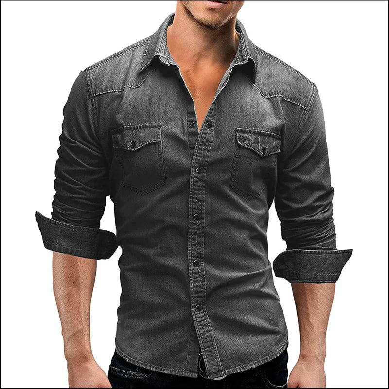 Henry Denim Shirt for Men