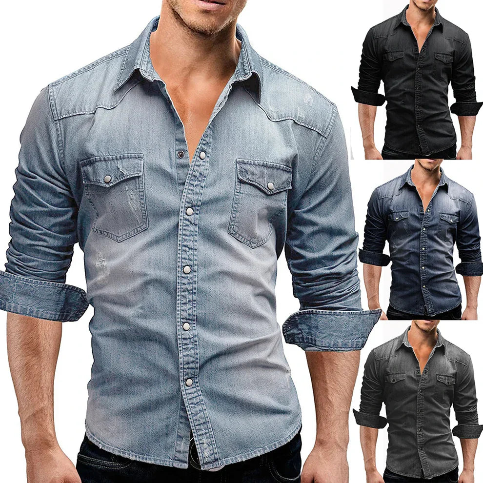 Henry Denim Shirt for Men