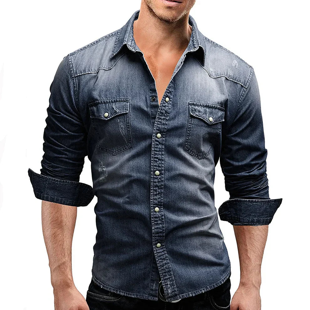 Henry Denim Shirt for Men