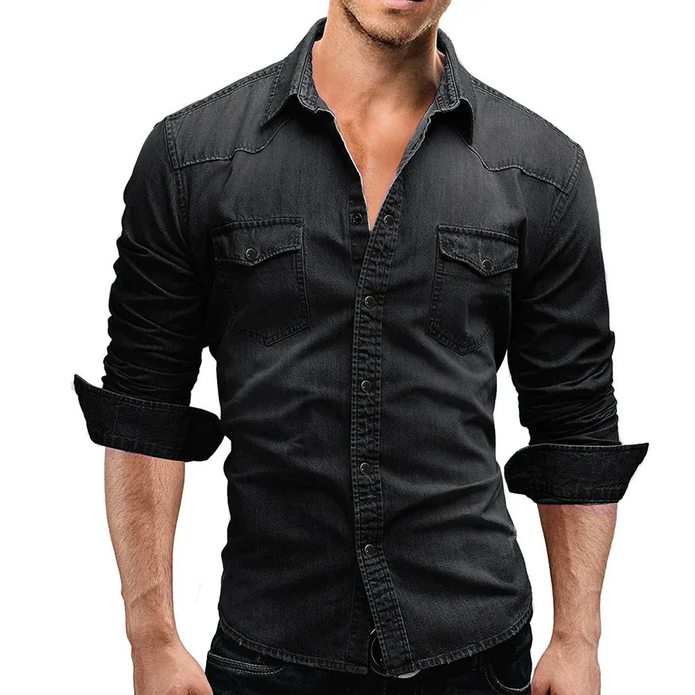 Henry Denim Shirt for Men