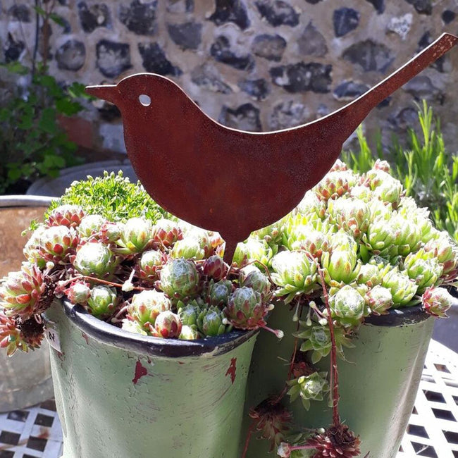 Rusty Metal Bird Garden Decoration