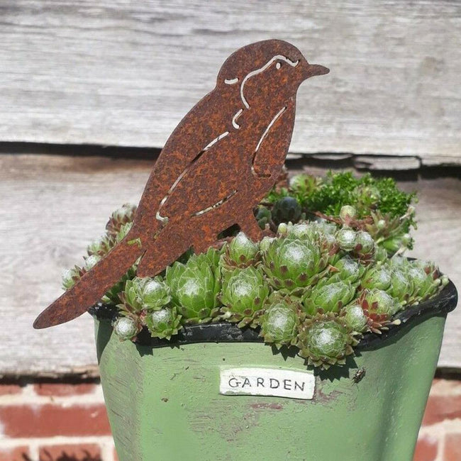 Rusty Metal Bird Garden Decoration