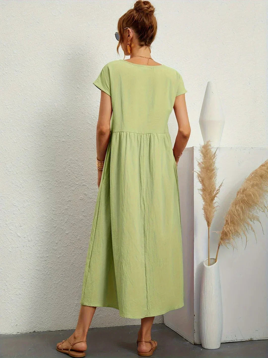 Decerie Soft Cotton Light Dress with Pockets