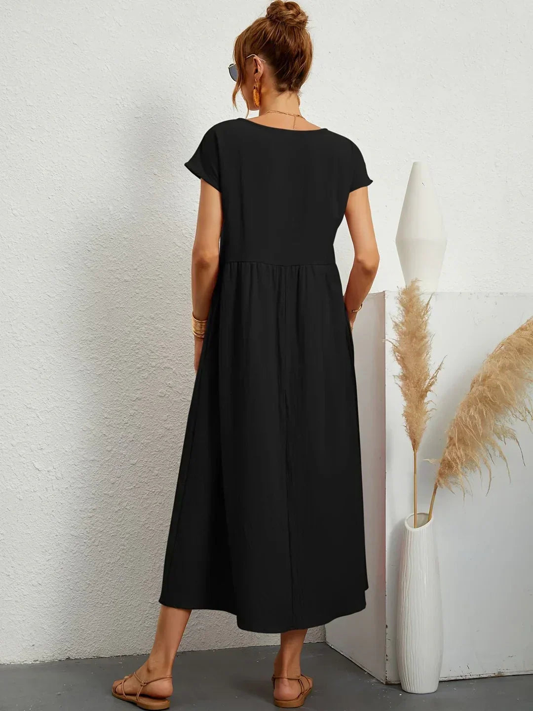 Decerie Soft Cotton Light Dress with Pockets