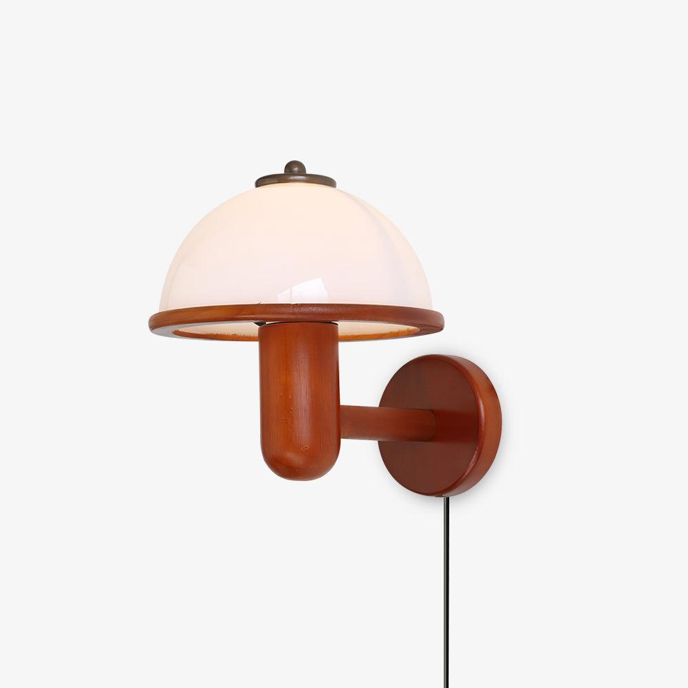 Nordlys Nature Wall Lamp – Mushroom-shaped Wood Look Decoration