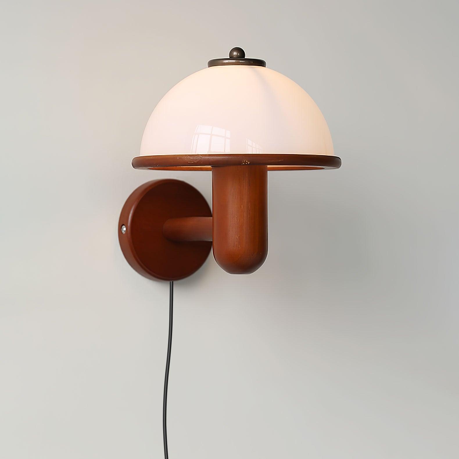 Nordlys Nature Wall Lamp – Mushroom-shaped Wood Look Decoration