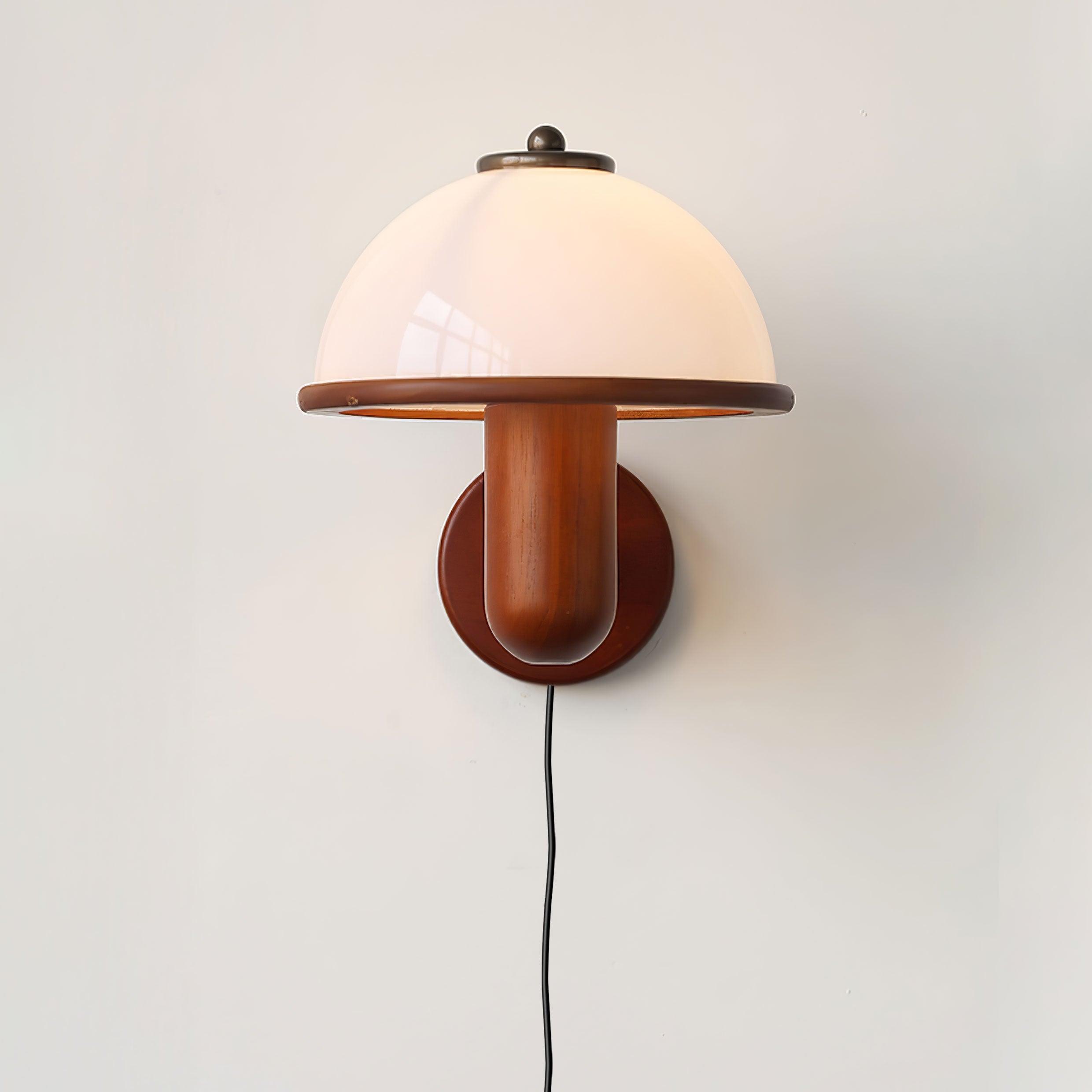 Nordlys Nature Wall Lamp – Mushroom-shaped Wood Look Decoration