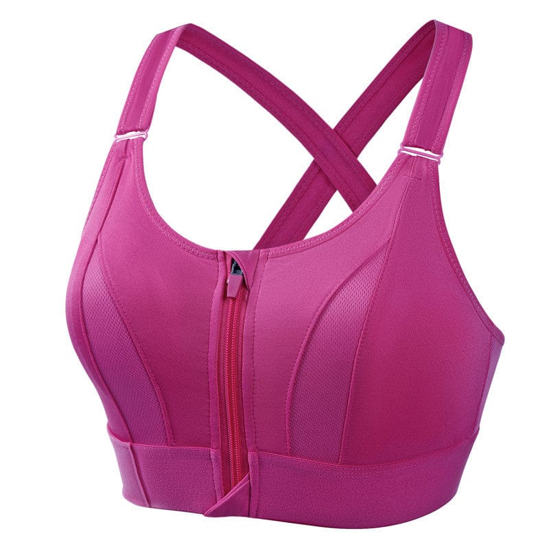 Edith's  EmpowerFit Front-Zip Sports-Bra