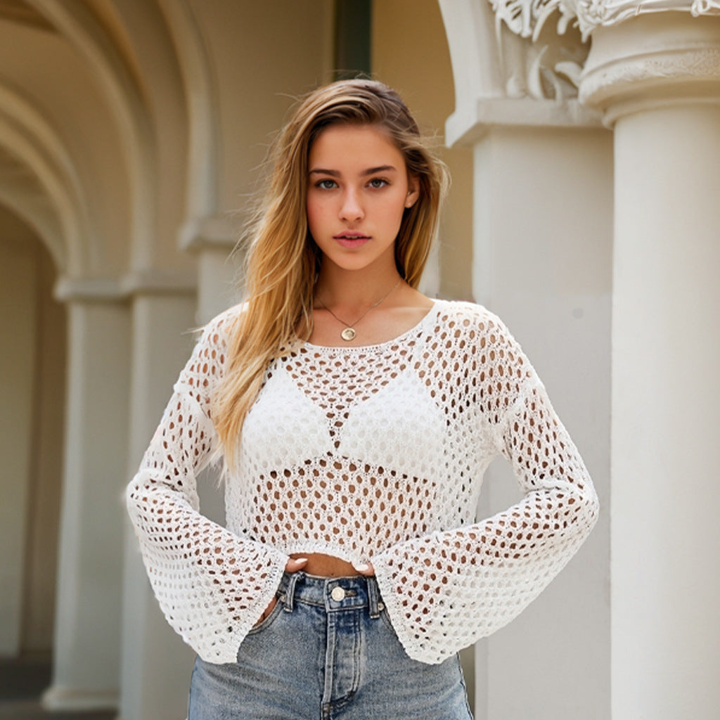 Sunkissed Vibes | Stylish Beachwear Top Cover