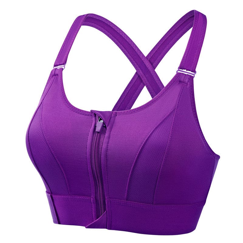 Edith's  EmpowerFit Front-Zip Sports-Bra