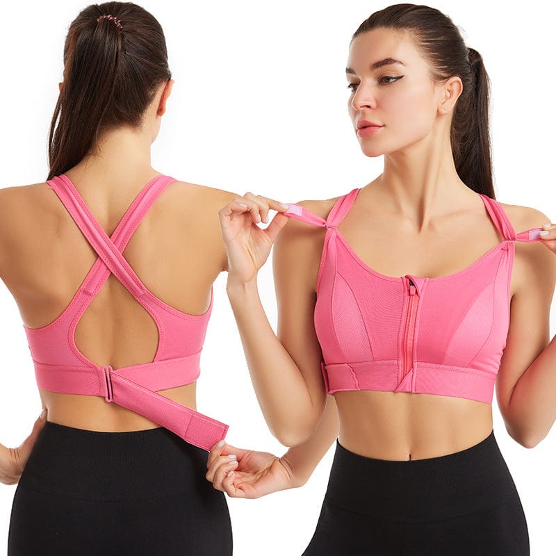 Edith's  EmpowerFit Front-Zip Sports-Bra