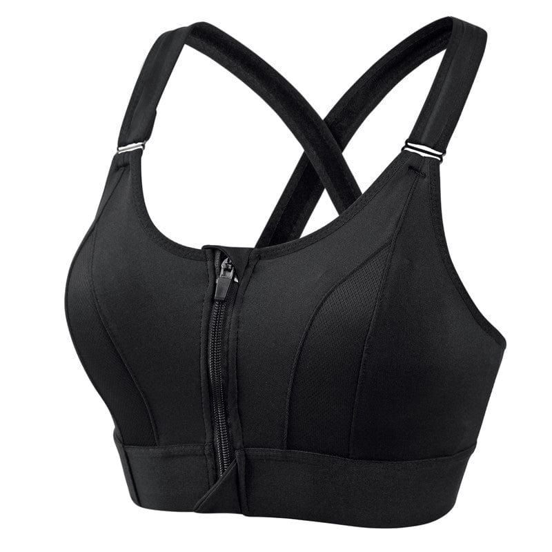 Edith's  EmpowerFit Front-Zip Sports-Bra