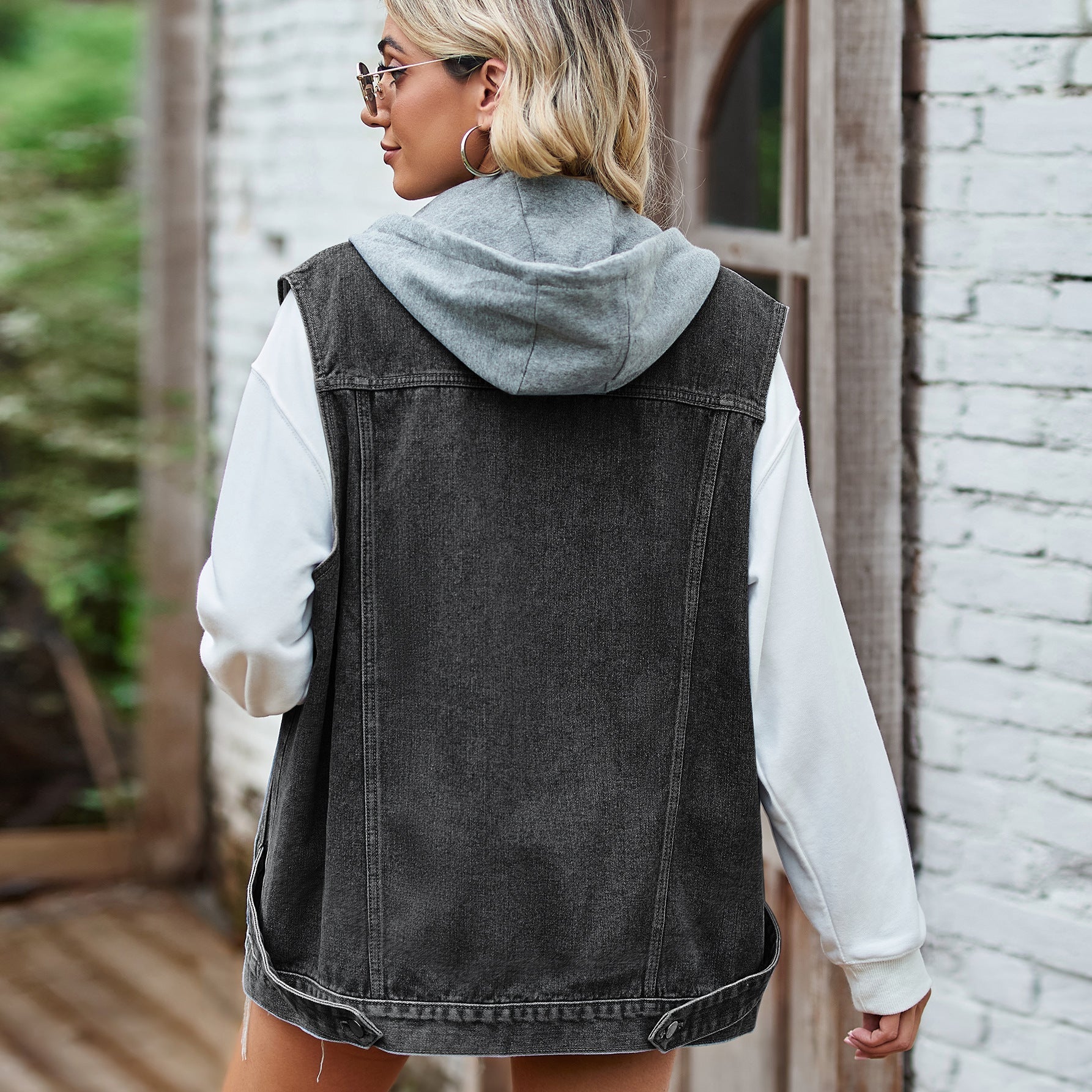 Cotton Denim Women's Vest – Casual and Trendy Vest for Women