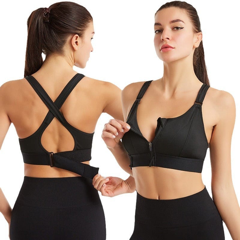 Edith's  EmpowerFit Front-Zip Sports-Bra