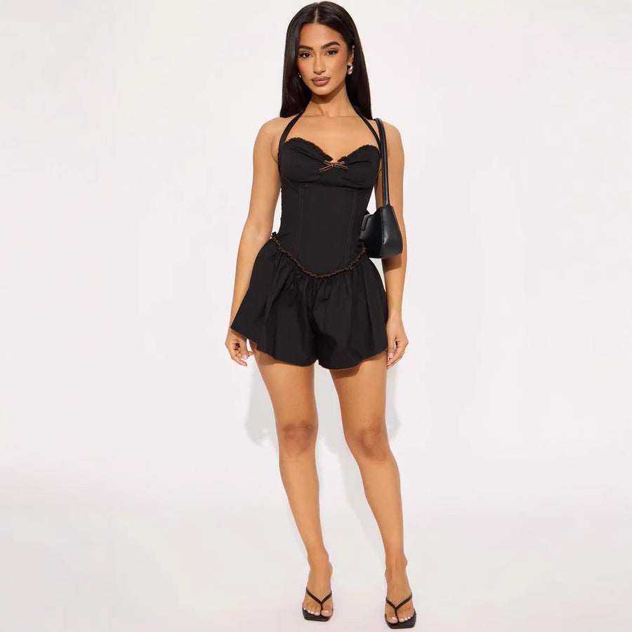 Kaylee - Swimsuit with a sophisticated corset look and flared skirt