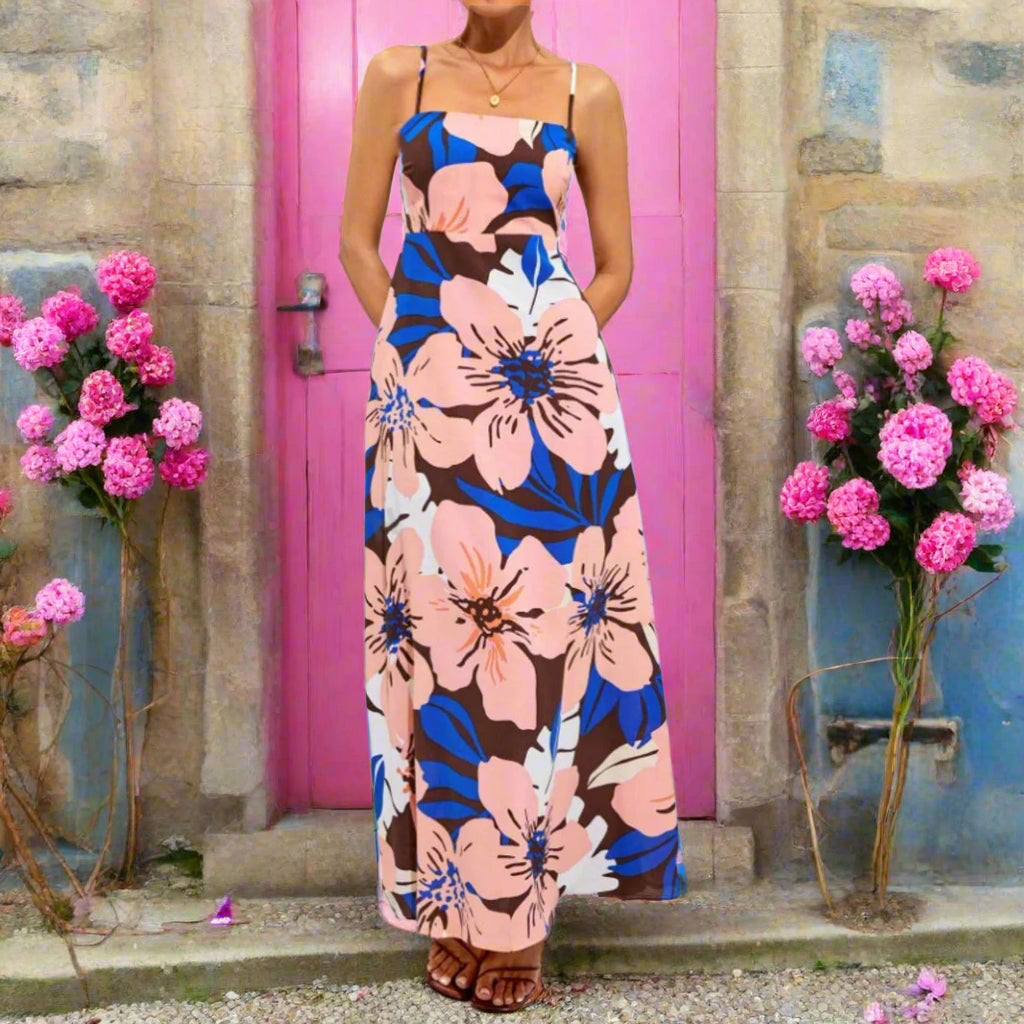 Marlyn - Elegant Bohemian Dress with Print