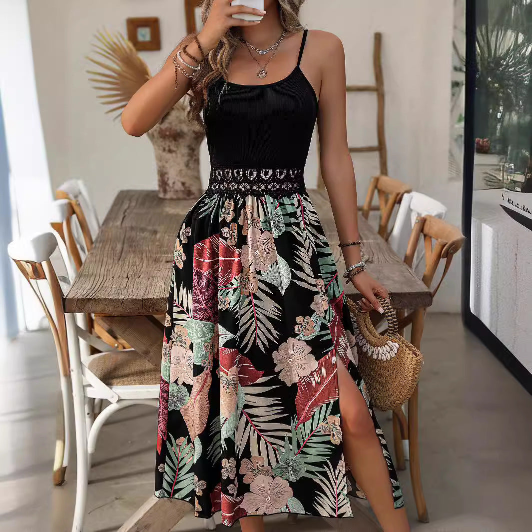 Olivia - Summer Printed Slinky Dress