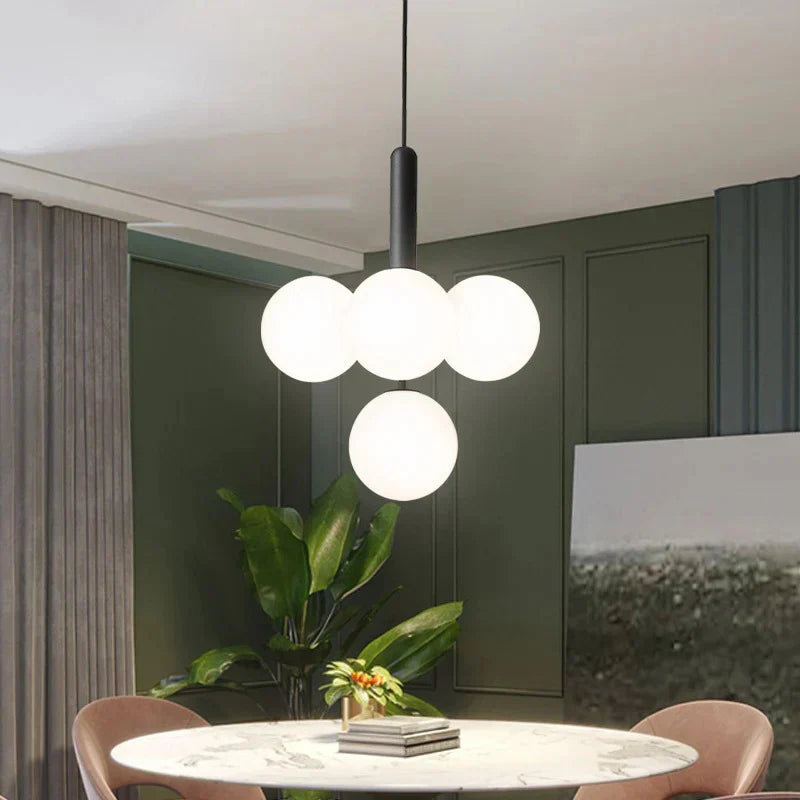 OrbaLuxe - Clustered Opal Glass Pendant Light