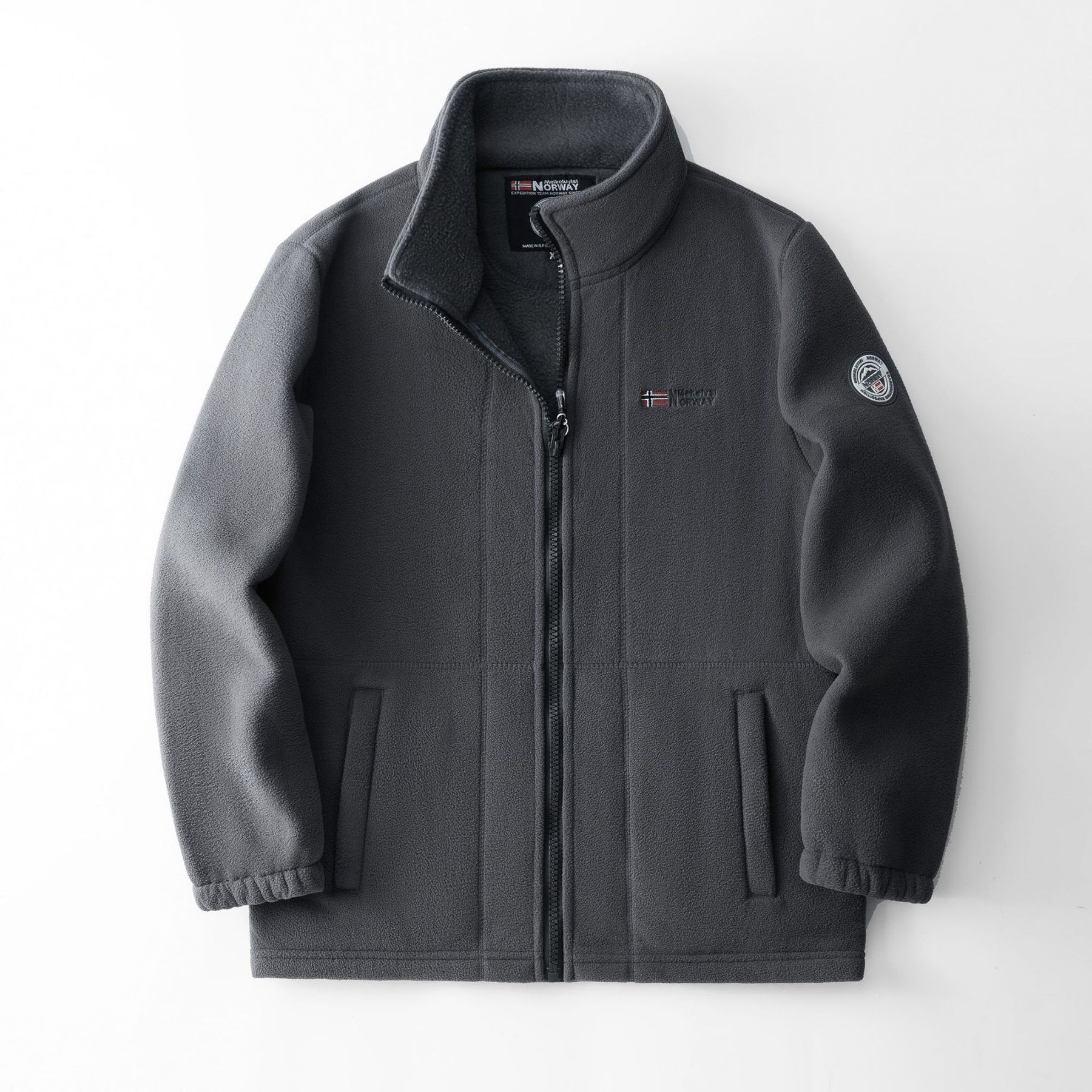 Otto - Fleece-lined jacket with zipper and pockets