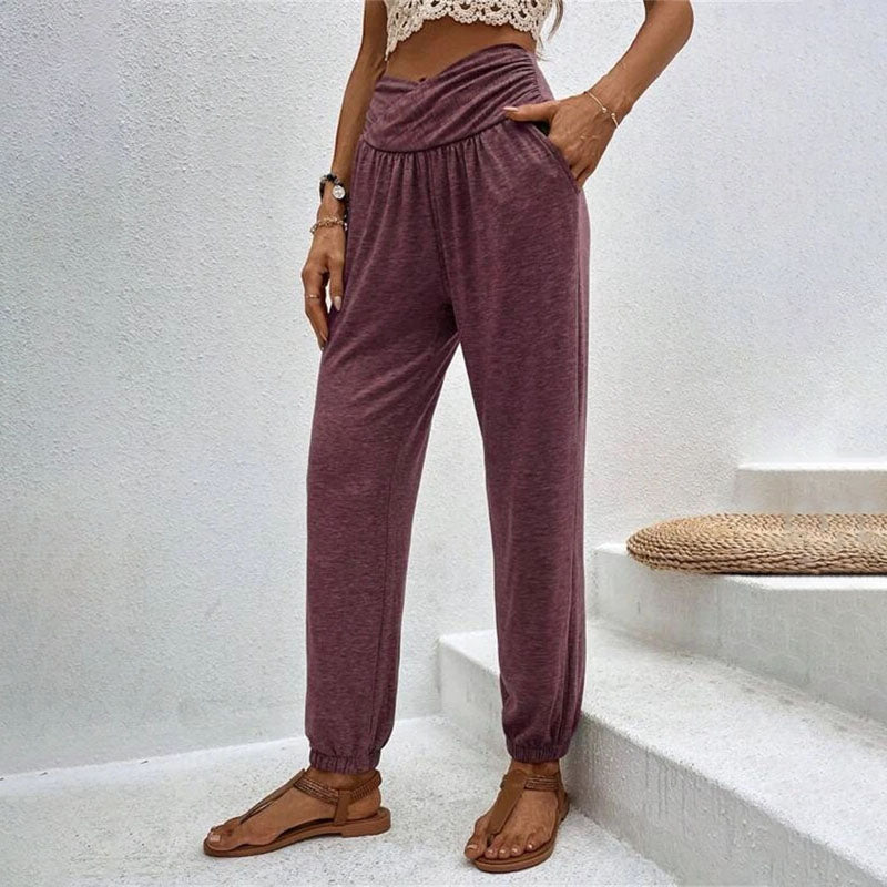 Isla - Plain Leisure Trousers