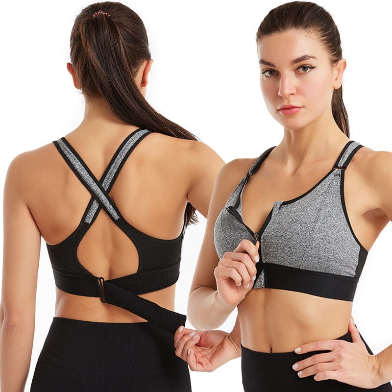 Edith's  EmpowerFit Front-Zip Sports-Bra