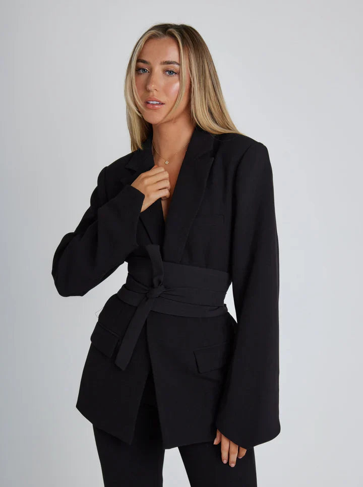 Allysa | Waist Belted Blazer