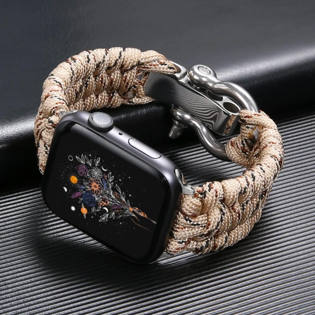 FlexiWrist Paracord Strap for Apple Watch – Rugged & Adjustable Band