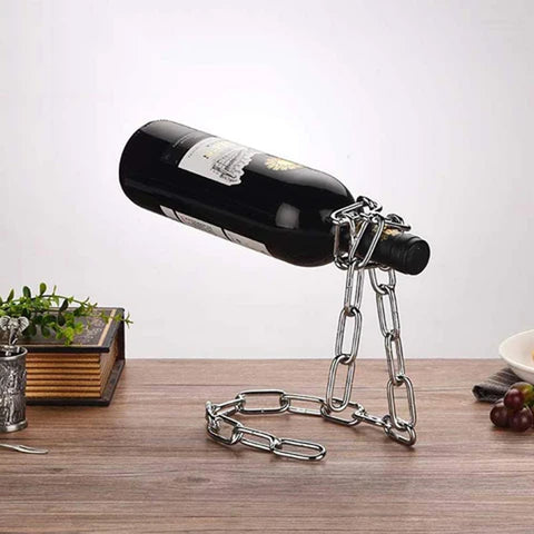 LuxeVibe Elegant wine bottle holder for stylish home decor