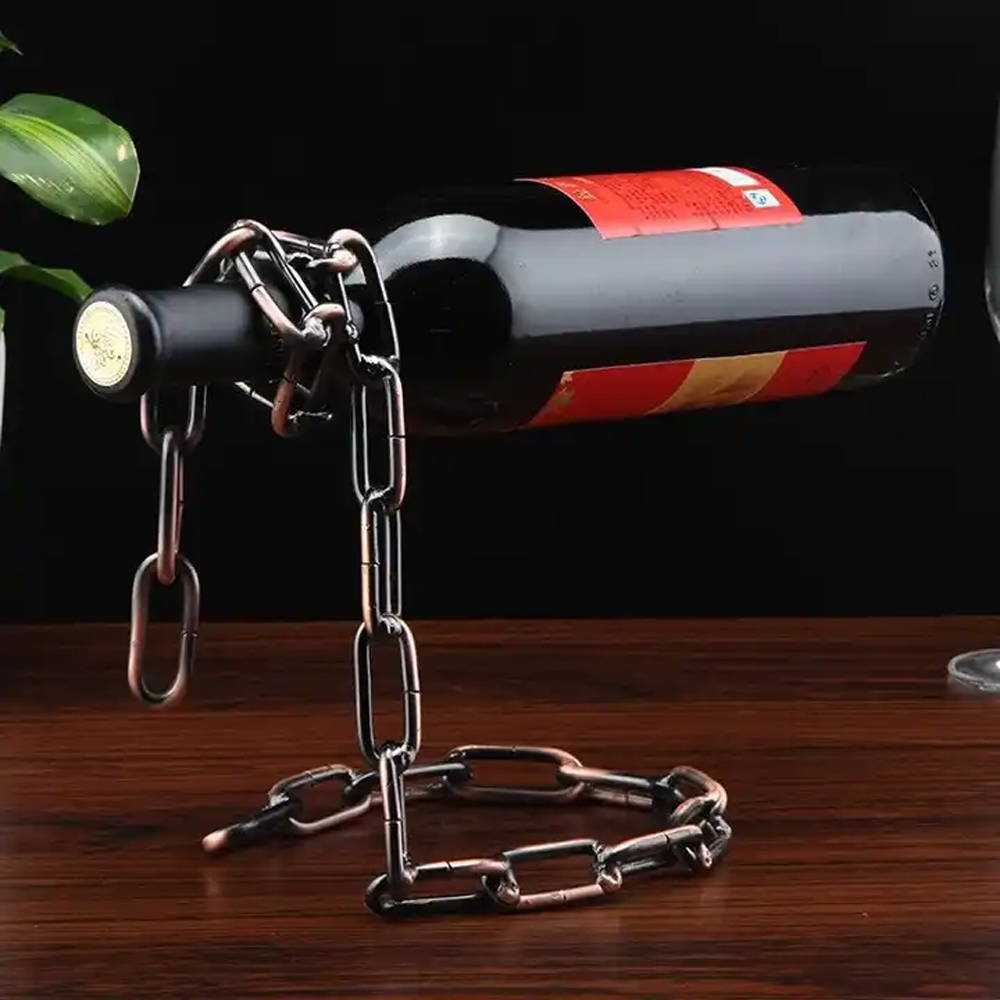 LuxeVibe Elegant wine bottle holder for stylish home decor