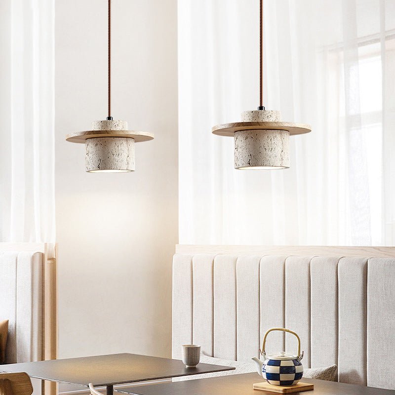 Travertine Hanging Lamp