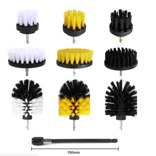 CleanForce - Set with 3 electric scrubbing brushes
