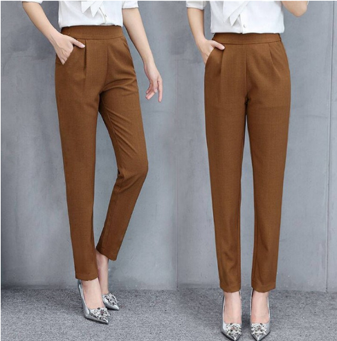 Beatrice | Ladies Plain Pockets Casual Pants