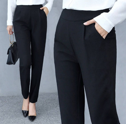 Beatrice | Ladies Plain Pockets Casual Pants