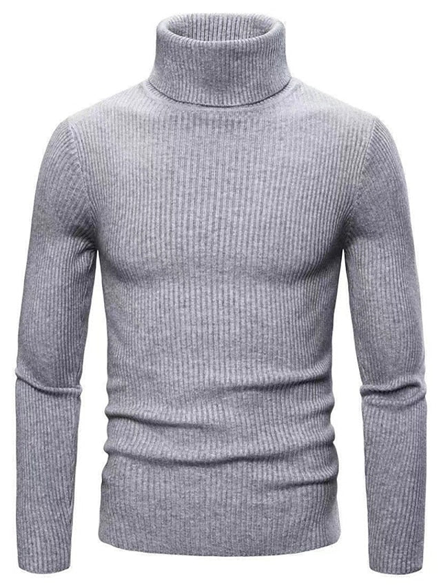 Jonas - Warm long-sleeved sweater with turtleneck