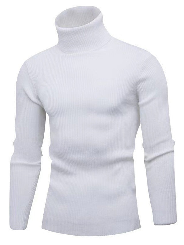 Jonas - Warm long-sleeved sweater with turtleneck