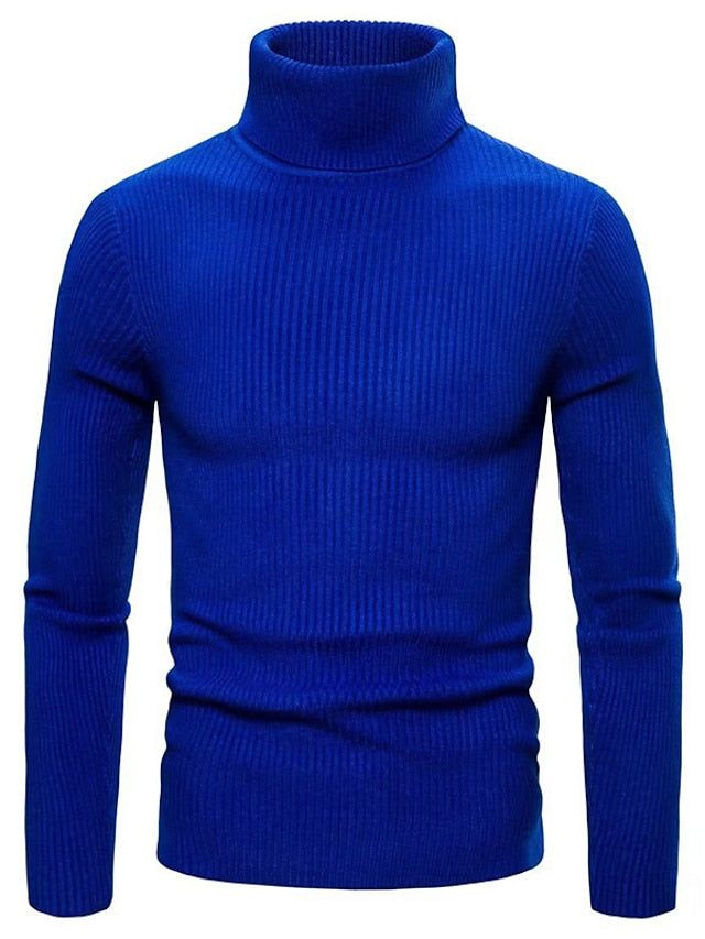 Jonas - Warm long-sleeved sweater with turtleneck