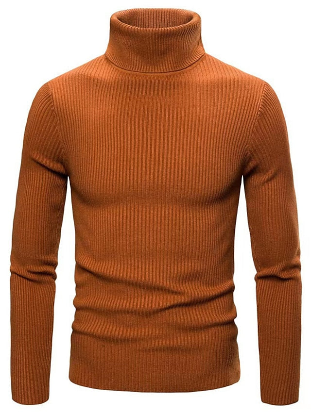 Jonas - Warm long-sleeved sweater with turtleneck