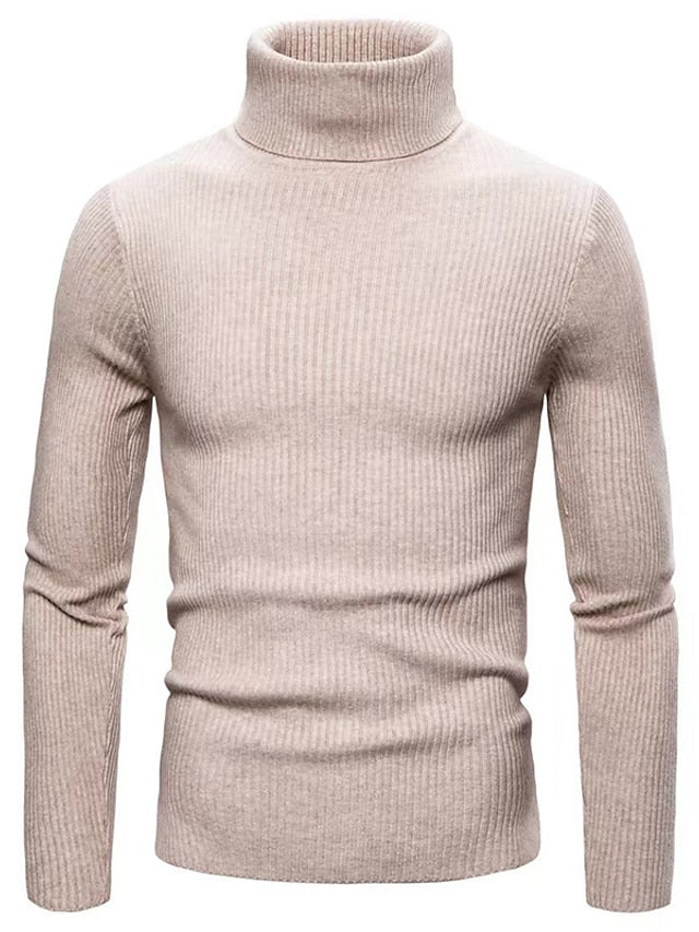 Jonas - Warm long-sleeved sweater with turtleneck