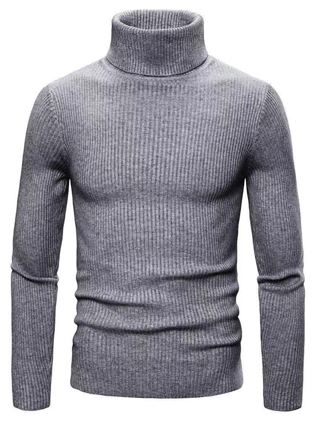 Jonas - Warm long-sleeved sweater with turtleneck