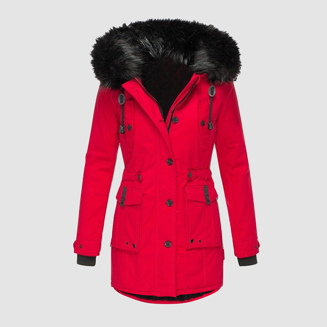 Stylish warming winter jacket – fashionable and cozy