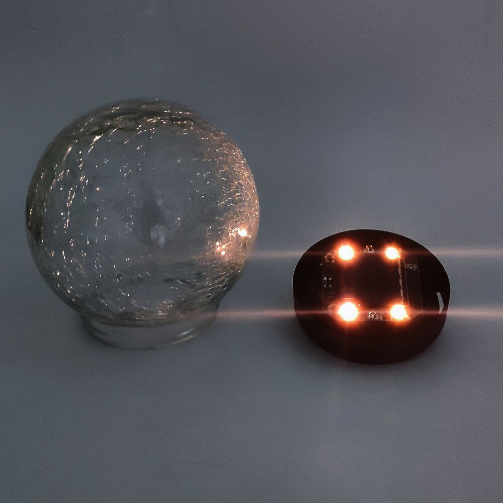 GlowGlobe - Solar-knit Glass Light with Ground Spike