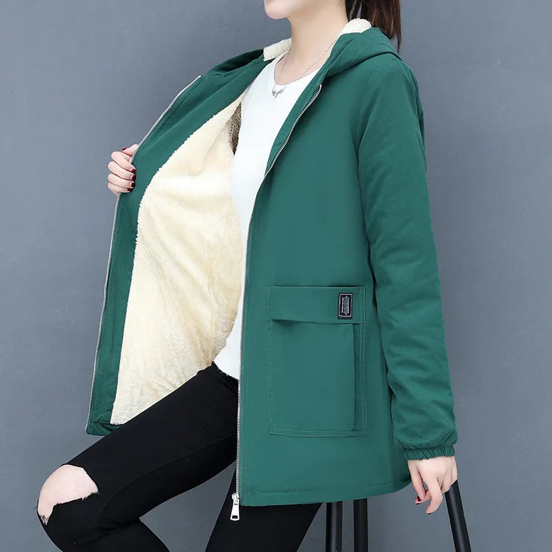 Vera Cozy Wool padded coat with hood