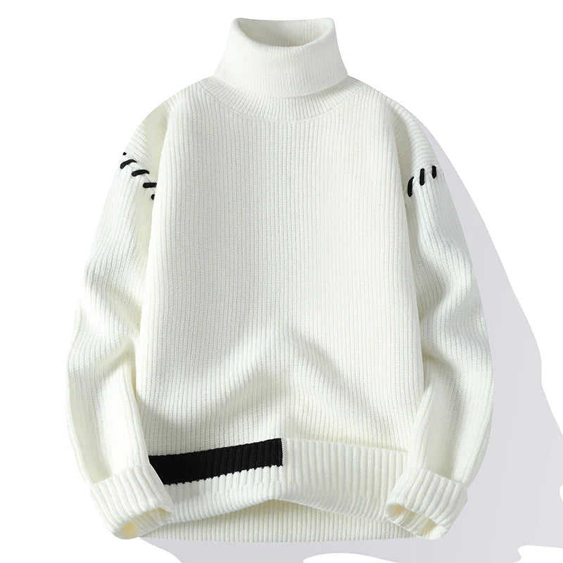 Marcy - Comfortable sweater with high neck and relaxed fit