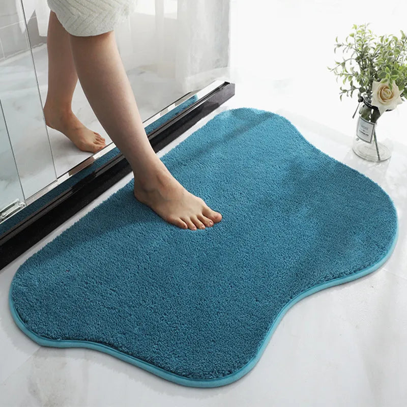 WhimsiMat - Irregularly shaped plush microfiber rug
