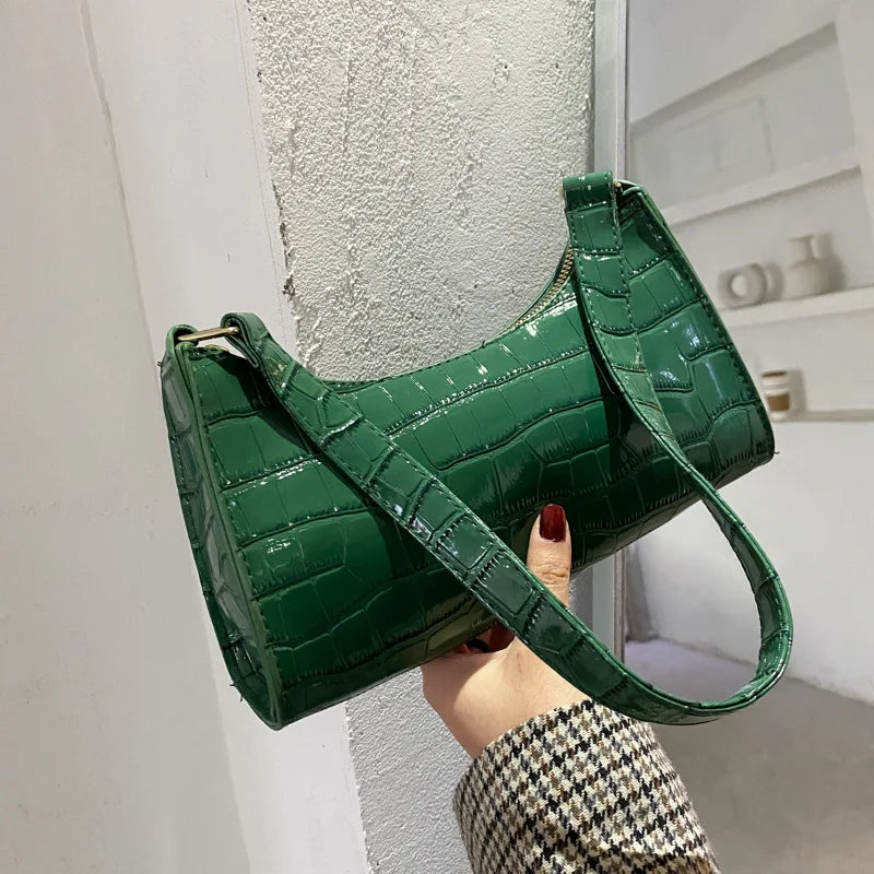 Sophi Retro Alligator Pattern Handbag