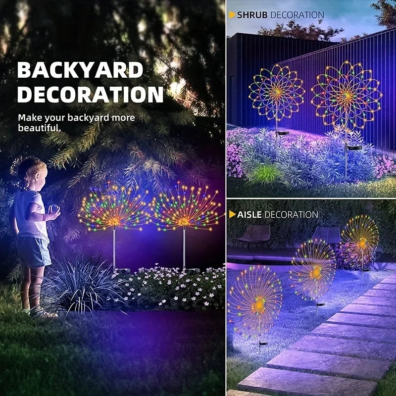 LED Solar Firework Light